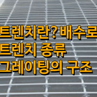 트렌치의 종류와 특징은? 그레이팅의 구조와 규격은?