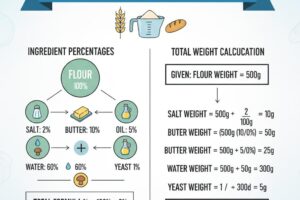 베이커스 퍼센트란? 제빵 비율 계량 계산기 알아보기!
