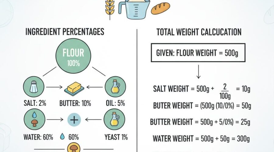 베이커스 퍼센트란? 제빵 비율 계량 계산기 알아보기!
