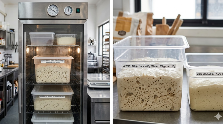 저온냉장발효가 빵에 아주 큰 영향을 미친다.